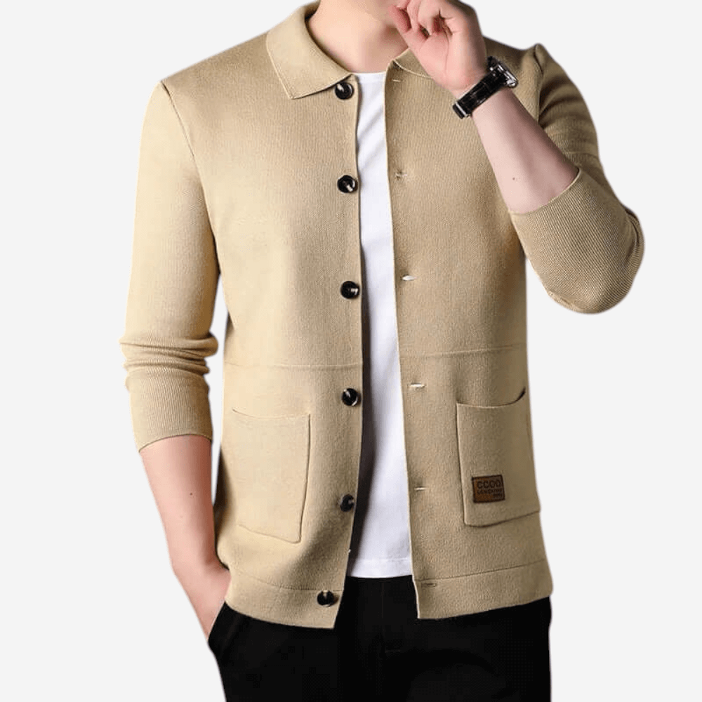 Francesco | Cardigan slim fit in maglia elegante per uomo